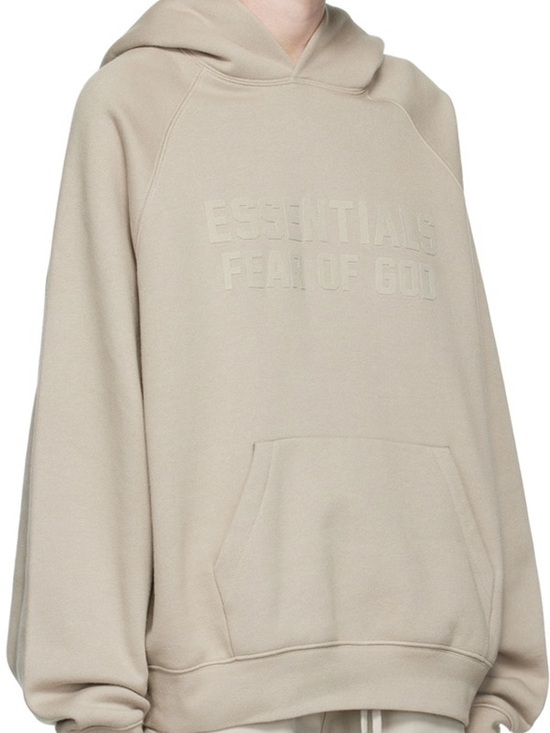 Fear of God Tops - Fear of God ESSENTIALS Taupe Raglan Hoodie